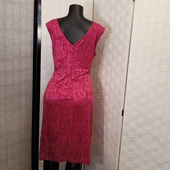 BRAND NEW CONNECTED APPAREL ROUND-NECK SLEEVELESS FLORAL LACE SHEATH DRE… - Picture 5 of 13